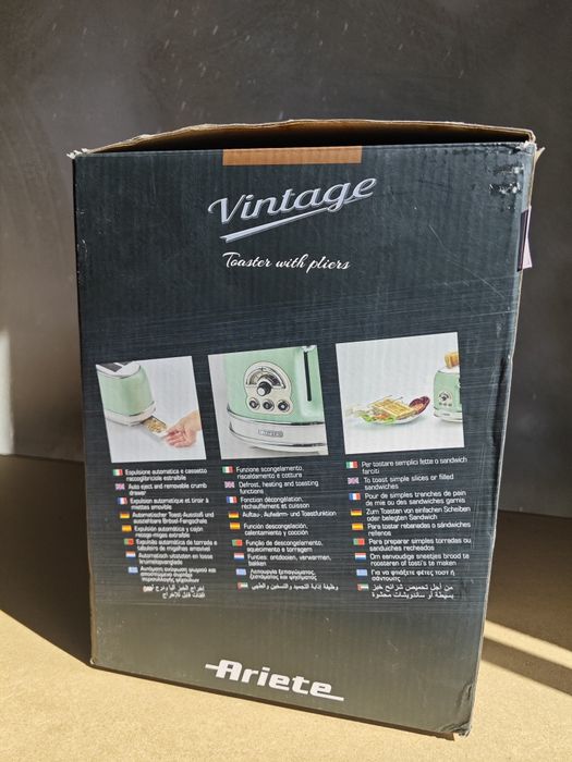 Ретро тостер Ariete Vintage (Зелен) – Като нов, с кутия