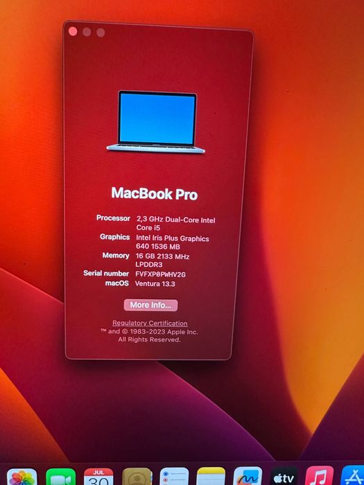 Macbook Pro 2017 16gb