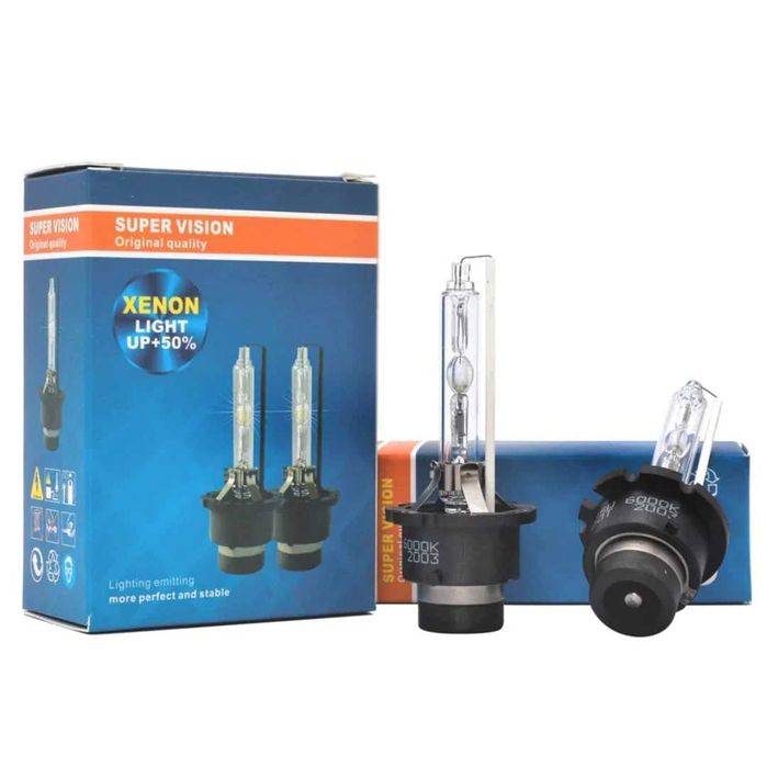 Set 2 becuri xenon D2S 6000K 35 w SuperVision UP +50%