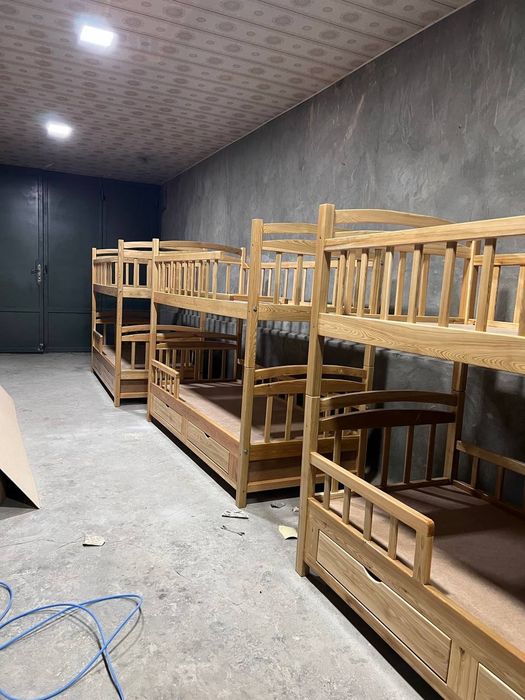 Bolalar uchun ikki qavatli krovatlar Soni cheklangan ulgurib qolin