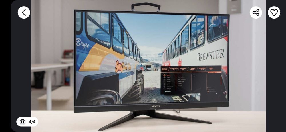 Monitor gaming Aorus 27inch 2k 165hz 1ms IPS