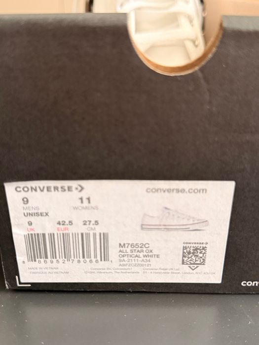 Converse бял 42.5 кецове