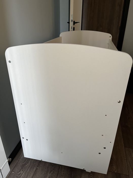 Бяла дърена кошара Тони, 3 нива, трансформируема