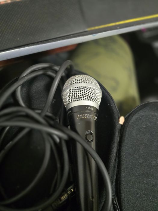 Vand Microfon Dinamic Shure Pga48 +Cablu Xlr la jack 6.3