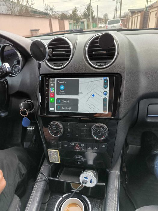 Navigatie android Mercedes ML 2005-2012 Waze YouTube GPS USB