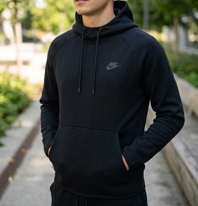 Nike Tech Fleece / Sportswear Hoodie Мъжка горница черна S