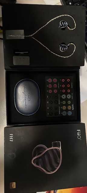FIIO FH7, Căști pentru audiofili, stare impecabilă, toate accesoriile