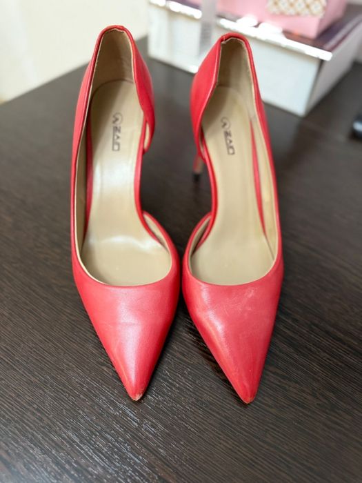 Красные Туфли Zaid кожаные