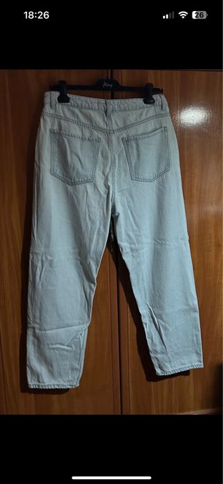 Blugi mom fit albaștri