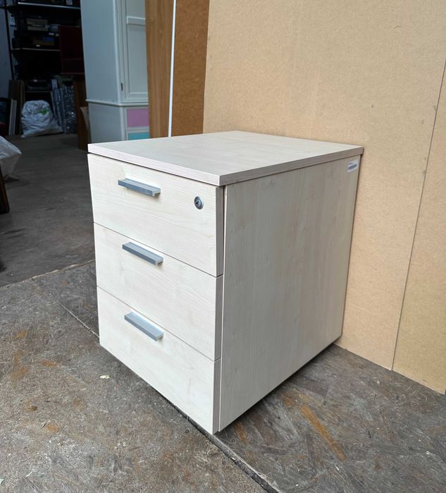 Stoc 100 buc Rollbox Profesional pe rotile cu 3 sertare metalice; Casetiera; Dulap birou; Fiset