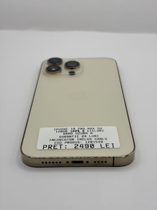 Iphone 14 pro max 128gb grad A 100% Rate Garantie zonemag.ro