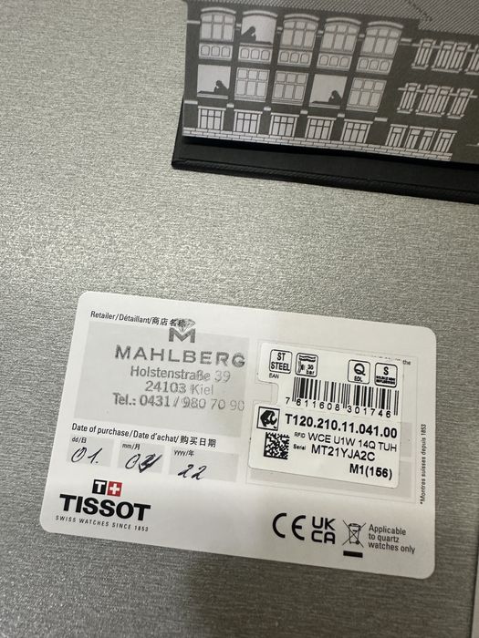 Часовник Tissot Seastar T120.210.11.041.00 МАЛКО НОСЕН