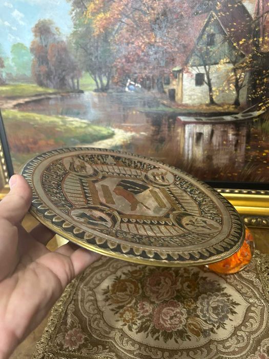 DN944 Superba Farfurie de alama tema Egypt 15cmd  315g