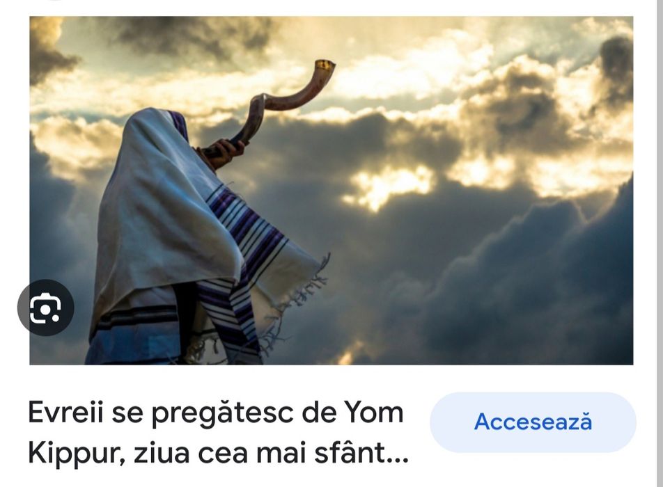 Tablou pictură Rabin Yom Kippur origine Ucraina