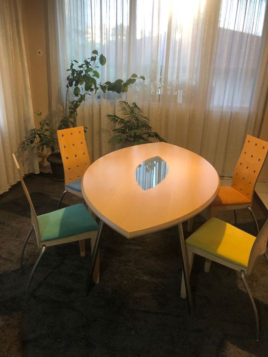 Швейцарски дизайнерски  трапезарен комплект-  Mobel Pfister