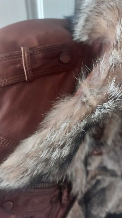 Кожено яке кафяво естествена кожа