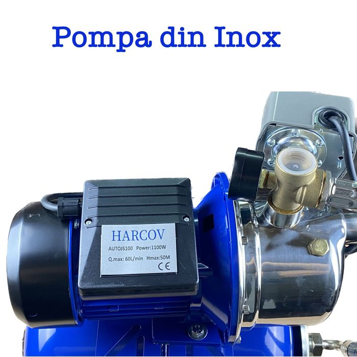 Hidrofor apa Veltav AutoSJ100, 24L, 1100W, 60 l/min, Ref. 50m