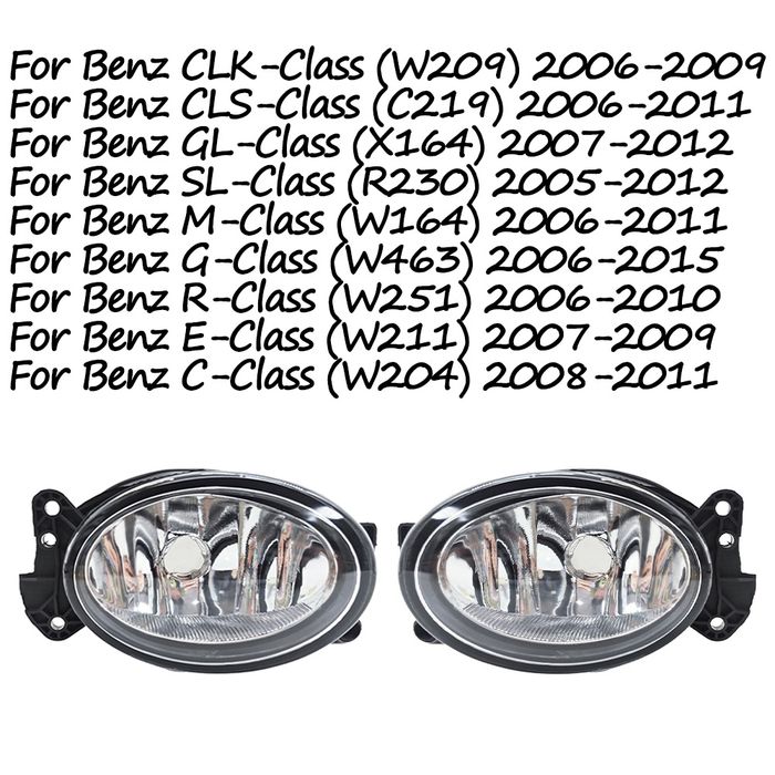 Противотуманные фары Mercedes Benz W211 рестайлинг (2007–2009)