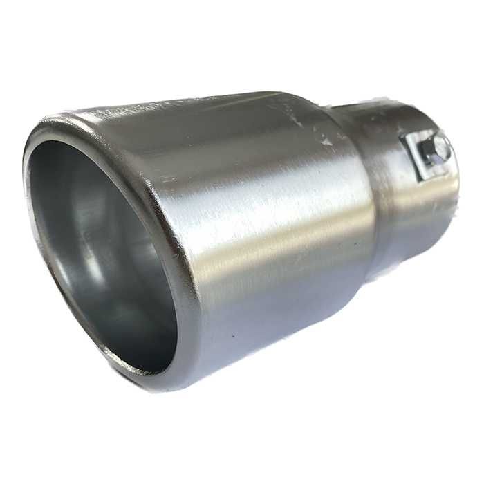 Накрайник за ауспух 2215  Сив/карбон входа-63мм изхода-76мм