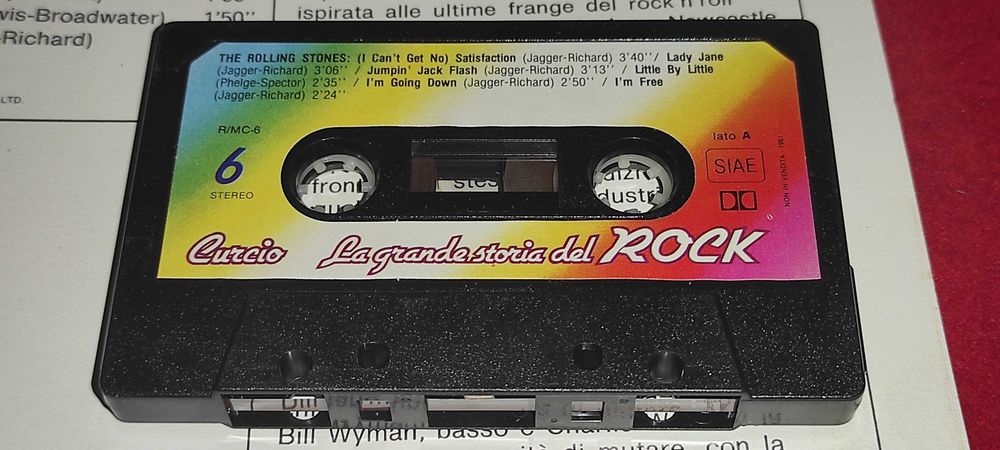 Caseta audio de colectie  din seria  LE GRANDE STORIA DEL ROCK DIN 1981 - THE ROLLING STONES.