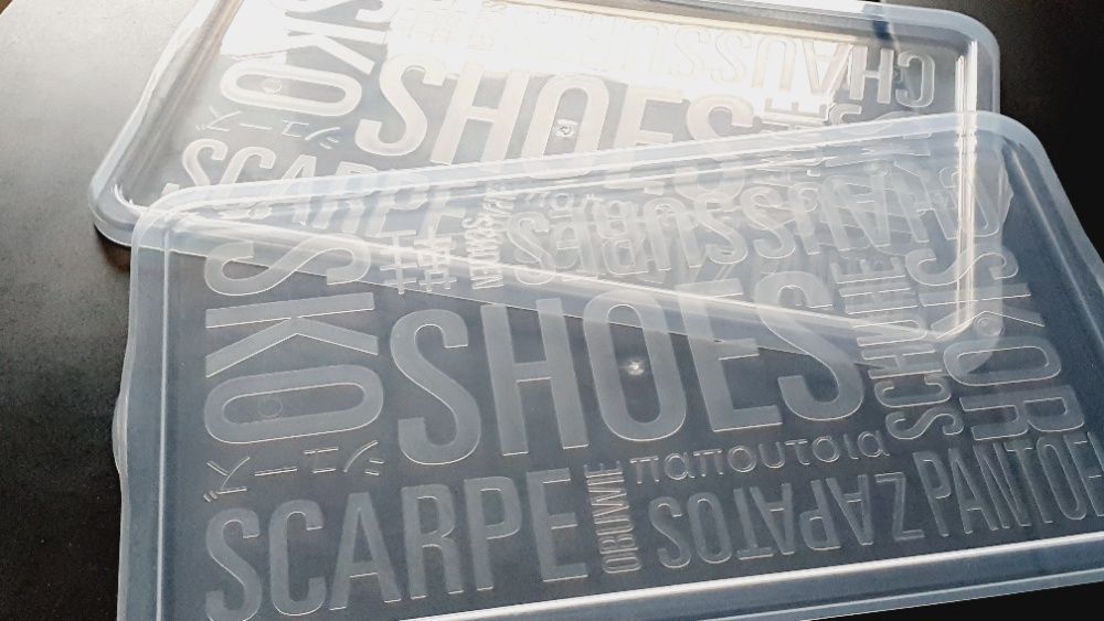 Nou Capac cutie Pantofi plastic transparent