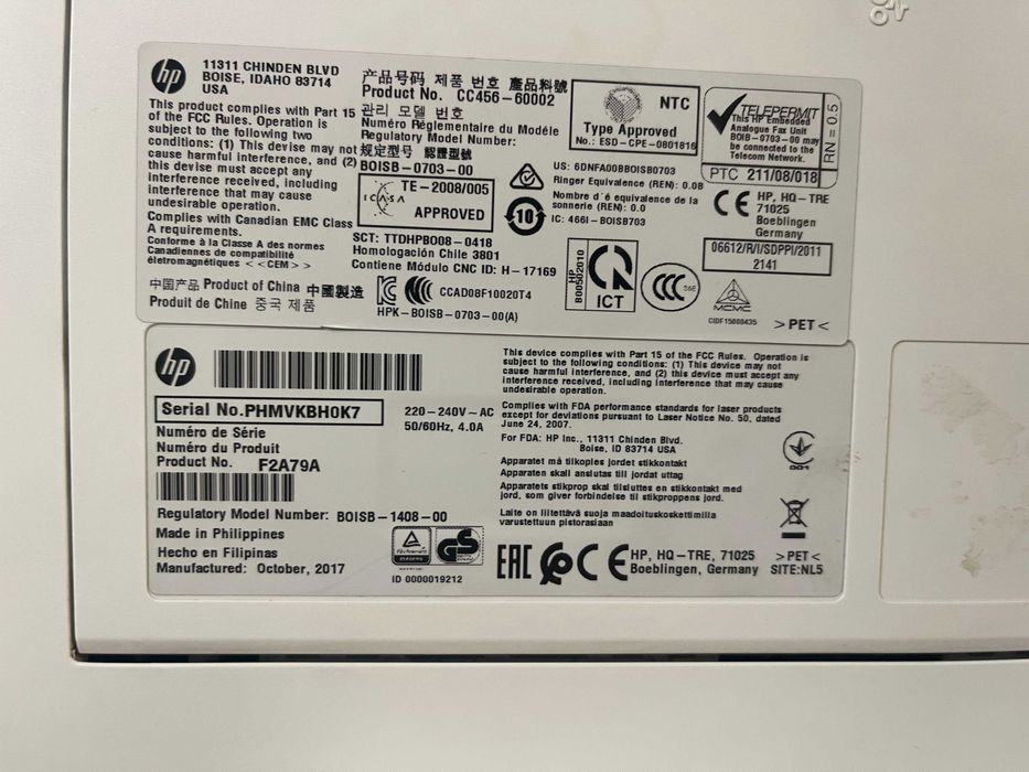 VAND Multifunctional HP LaserJet MFP M527m