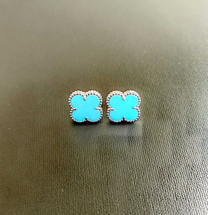 Сребърни дамски обеци Van Cleef & Arpels VCA Vintage Alhambra earrings