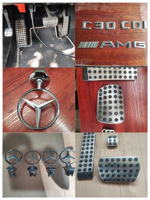Емблеми надписи и букви и педали спортни от Мерцедес