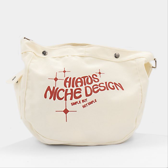 Вместительная холщовая женская сумка-шопер