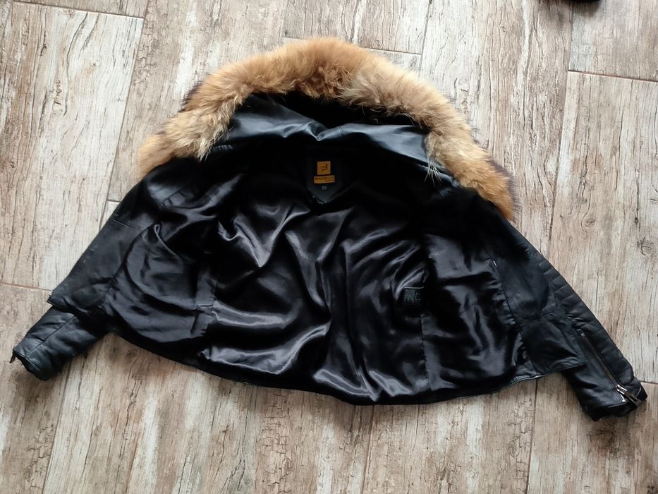 Яке с естествена кожа