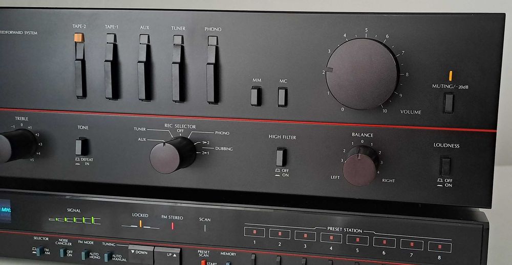 Linie Audio Sansui AU-D22 + Tuner – Super Feedforward – Stare de Muzeu