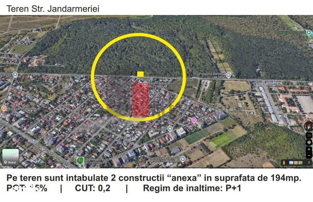 Teren padure Baneasa Jandarmeriei