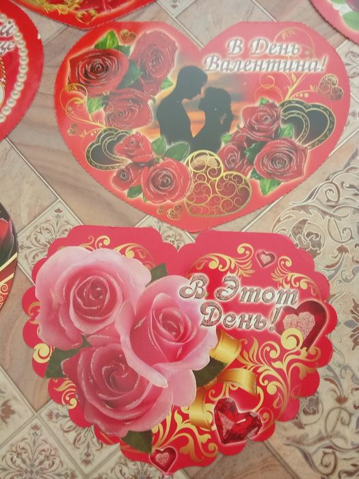 Валентинка открытка 200тг/оптом 100тг/