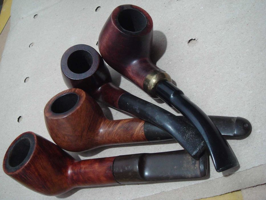 Lot 4 Pipe Vechi Vintage pentru Tutun Big-Ben Mondial Shannon Pipa