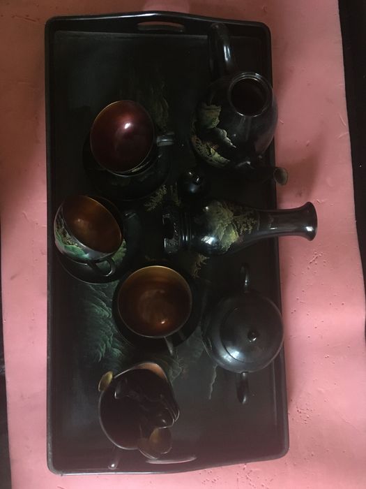 чаши,чинии Weimar,Satcuma, и дървен сервиз..