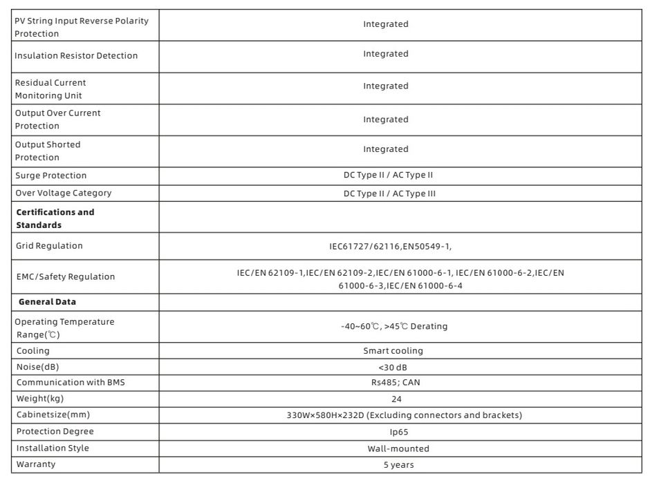 6kw высоко качественный ip65 гибридный инвертор на заказ