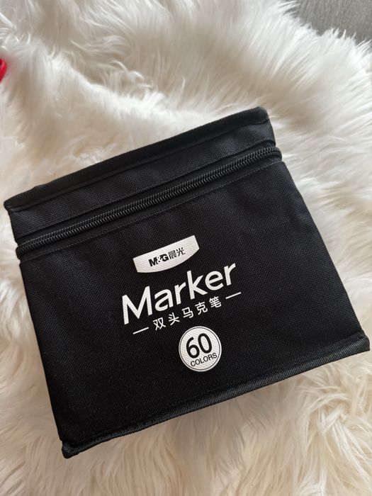 Set markere M&G – 60 culori, dublu vârf