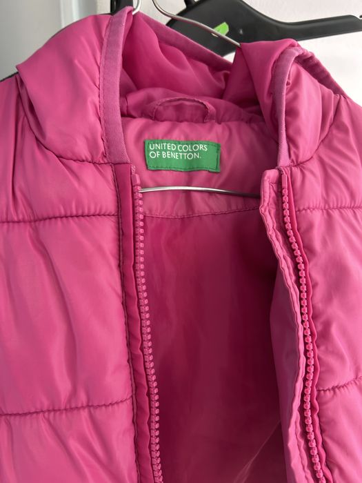 Geaca roz Benetton 2-4ani