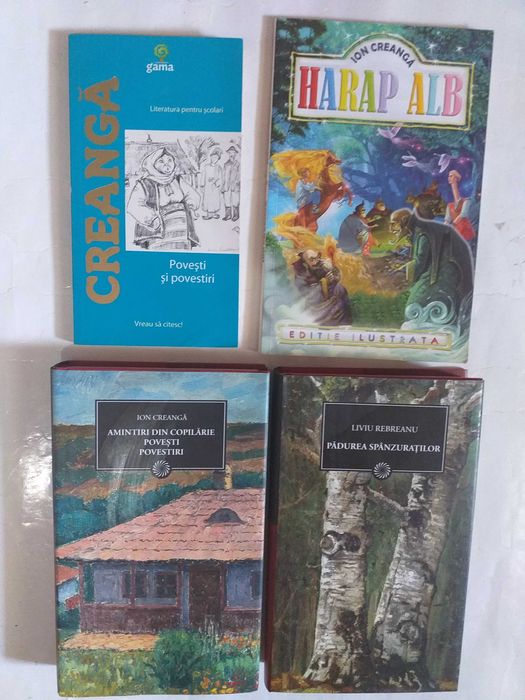 Peste 20 carti romane,beletristică:O.Wilde,Creangă,Rebrea,Braun,Gaynor