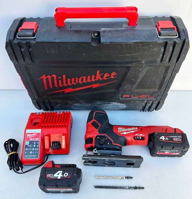 Milwaukee M18 FBJS - Безчетков прободен трион 2x18V 4.0Ah перфектен!
