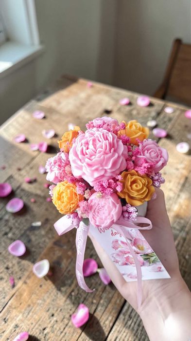 Соев разкош в розово/ безплатна доставка