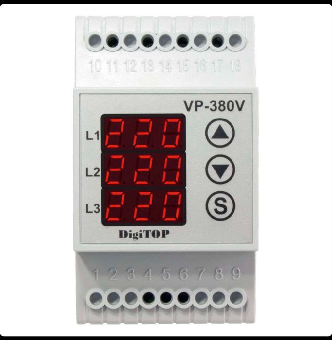 Releu protectie tensiune digital trifazic VP-380