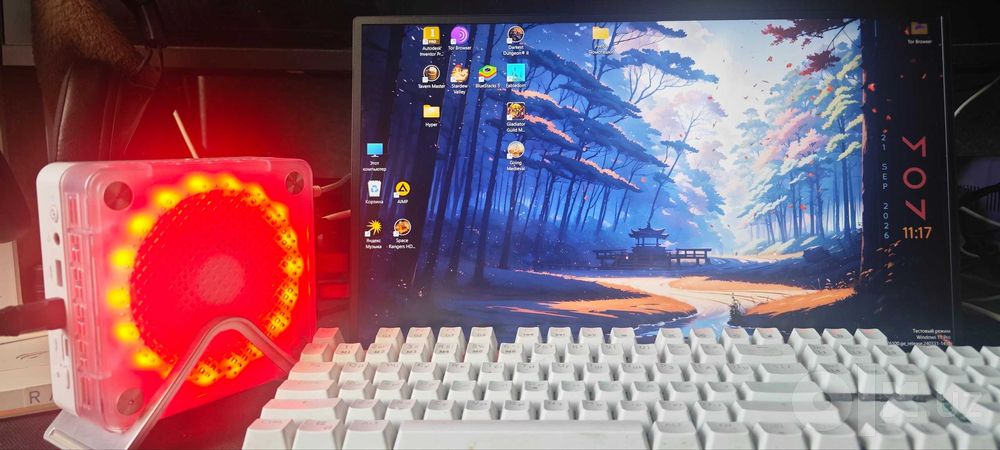 Мини-ПК GenMachine Ryzen 5 6600H + монитор 15,6" Full HD HDR