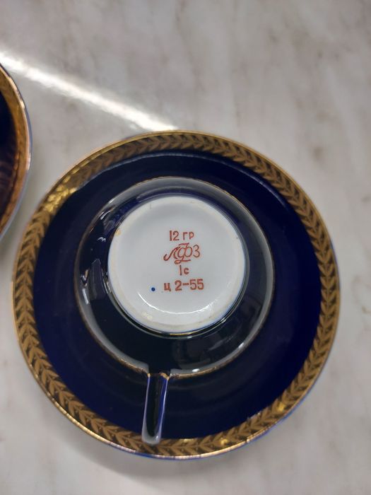 Фарфоровая чайная пара ЛФЗ