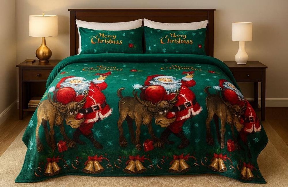 Lenjeri cocolino cu tematică de Crăciun