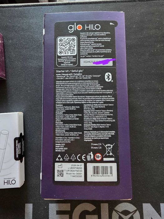 Glo Hilo Turbostart Nou Sigilat + 3 pachete de tigari sigilat