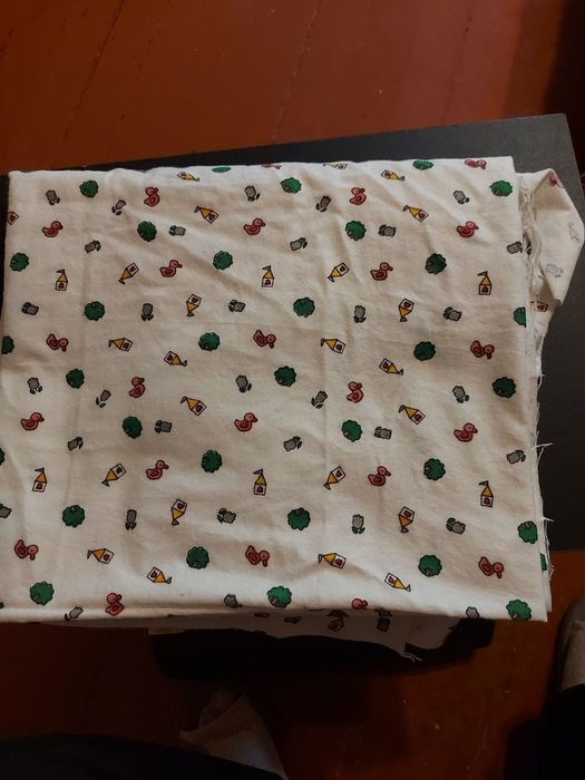 Отрезок ситца, подкладочный материал советского производства