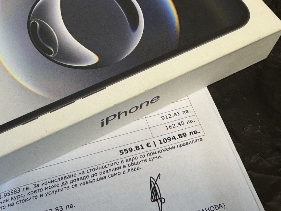 ЗАПЕЧАТАН 128GB iPhone 16e Гаранция Vivacom 2027г. 16 e Black