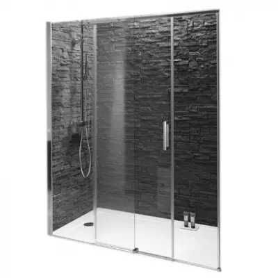 Душ врата раздвижна 160×195 Jacob Delafon CONTRA – 8мм стъкло, хром
