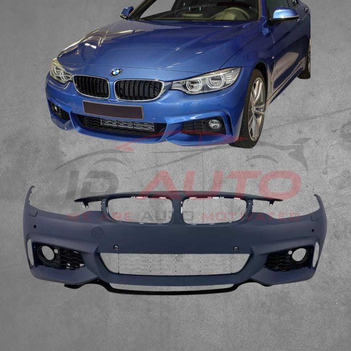 Предна броня mtech за Bmw F32 F36 – 4 серия с отвори за халогени и PDC